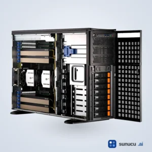 Supermicro GPU SuperServer SYS-741GE-TNRT - 4U Tower 4x Nvidia GPU Sunucu