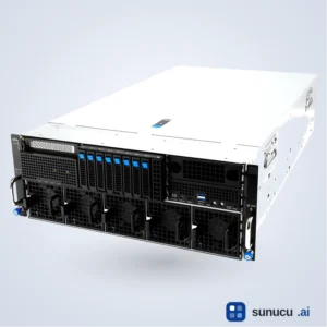 ASUS ESC8000A-E13X – 4U AMD EPYC 5. Nesil (Turin) Çift Soketli 8-GPU Hızlandırıcı Sunucu